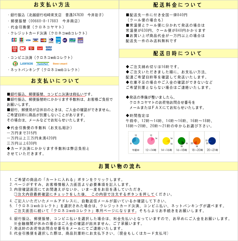�������̍��䏤�X�̂��������̗���A���x�������@�Ȃǂ̒��ӎ���